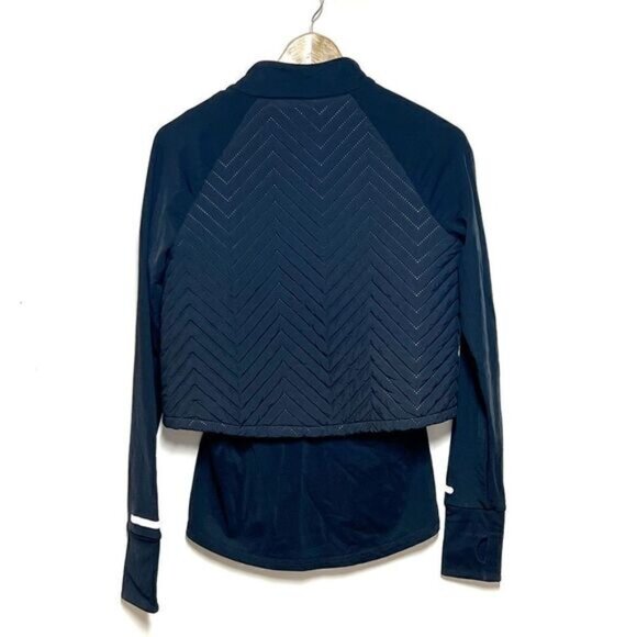 NEW Sweaty Betty Fast Track Layered Longline Black Jacket Sz S - Picture 7 of 13